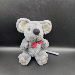 Vintage Wang's Grey Mouse Plush 5.5 Inch Stuffed Animal Toy